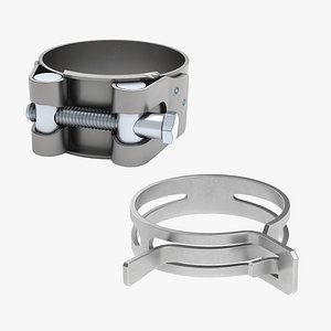 A set of pipe clamps.