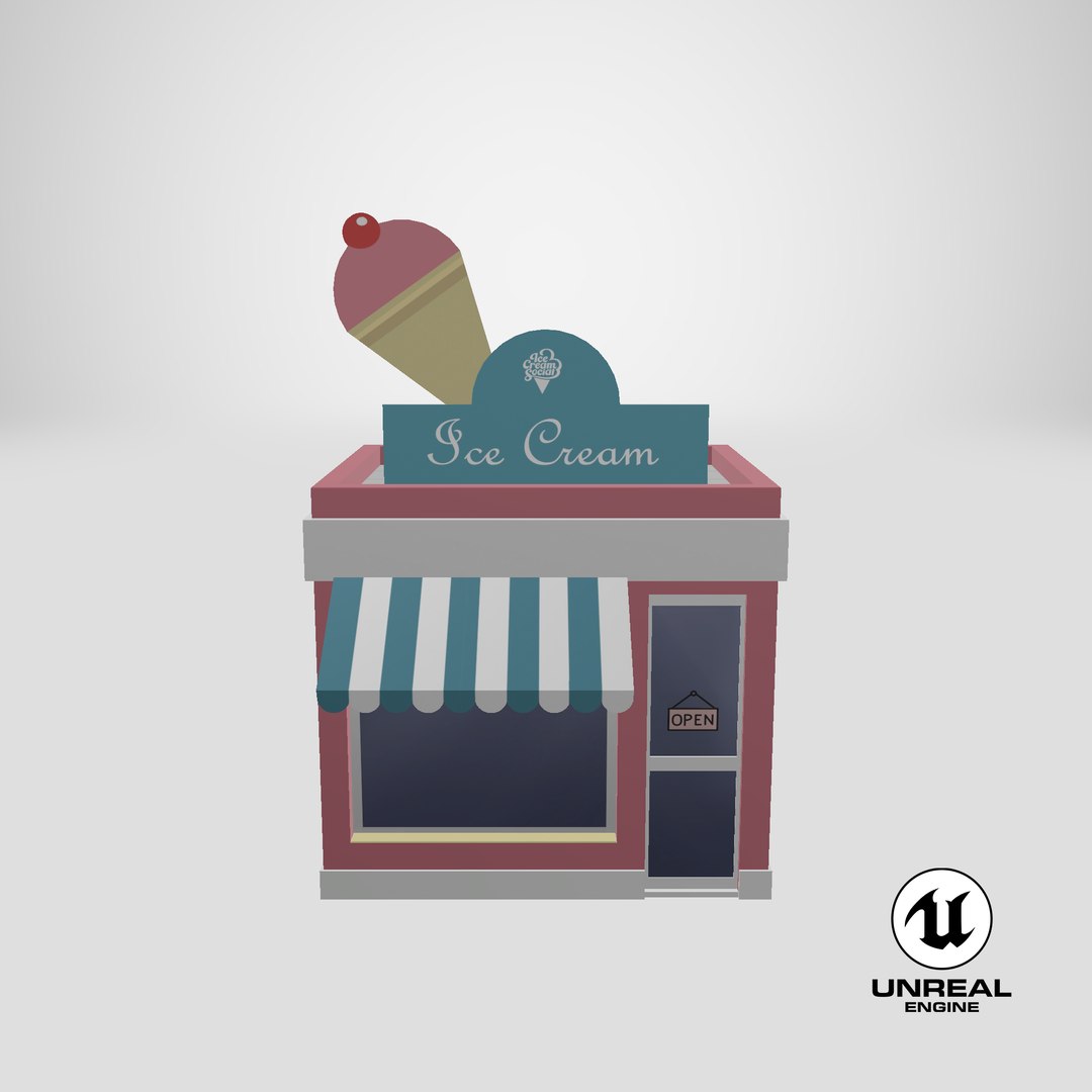 cartoon ice cream shop 3D model https://p.turbosquid.com/ts-thumb/dO/VydYFX/EI2bEK0C/unreal_capture/png/1524910239/1920x1080/fit_q87/e9dce951fd984c6401acfc90c56a56b1505a4411/unreal_capture.jpg