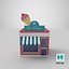 Ice Cream Cartoon Shop Modello 3D