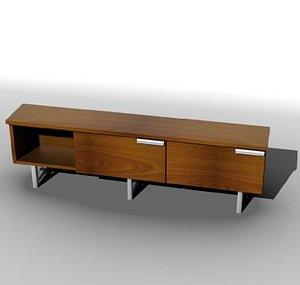 low-poly sideboard 3d model