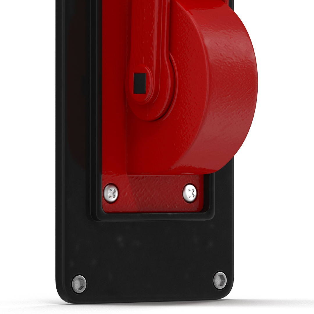 industrial power switch 3d model