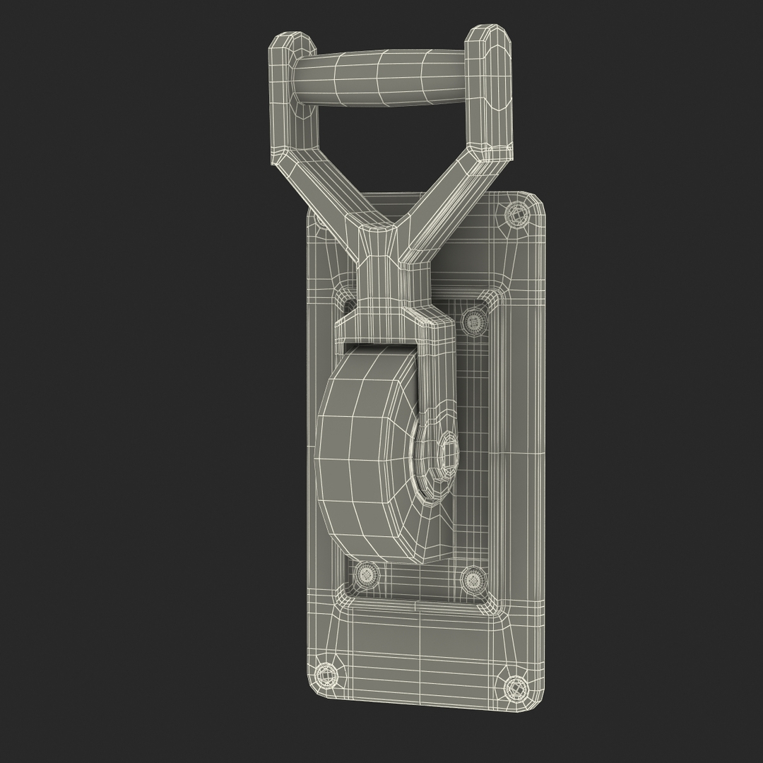 industrial power switch 3d model