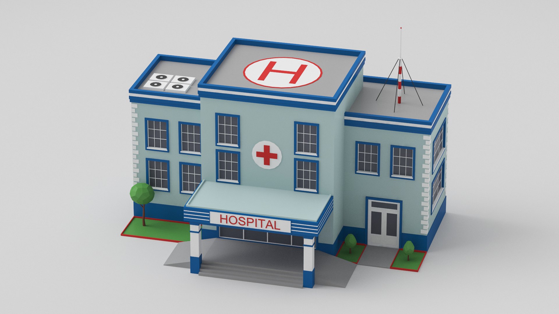 3D Low Poly Buildings Collection 05 model https://p.turbosquid.com/ts-thumb/dO/Zegh9l/rc/cartoonhospital4/jpg/1644487846/1920x1080/fit_q87/94622754858899a7ea75854970e0d6fcc6e94c79/cartoonhospital4.jpg