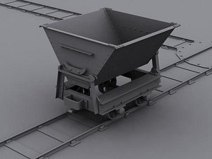 3ds max mining dumper rails