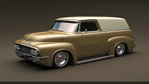 f-100 custom Panel van 3D model