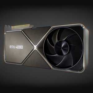 3D NVIDIA GeForce RTX 4080 GPU
