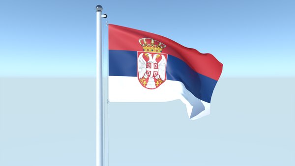 Флаг Сербии Фото