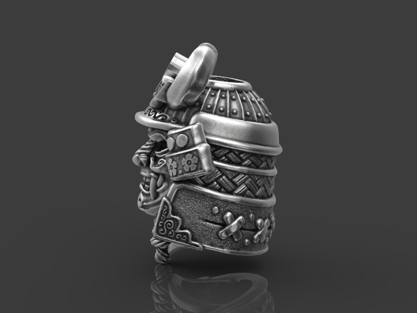 3D Samurai Head Bead model https://p.turbosquid.com/ts-thumb/dO/nWFazK/YJ/untitled.6780/jpg/1667371291/1920x1080/fit_q87/b55126d7aa982d4175b5a477b85b43b0e0a213d0/untitled.6780.jpg