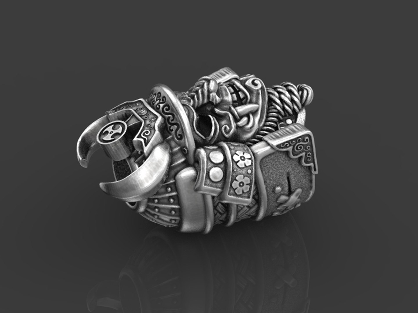 3D Samurai Head Bead model https://p.turbosquid.com/ts-thumb/dO/nWFazK/hO/untitled.6794/jpg/1667371306/1920x1080/fit_q87/1df93488d9b82c3d23e88f0a6ebeab515a16e31a/untitled.6794.jpg