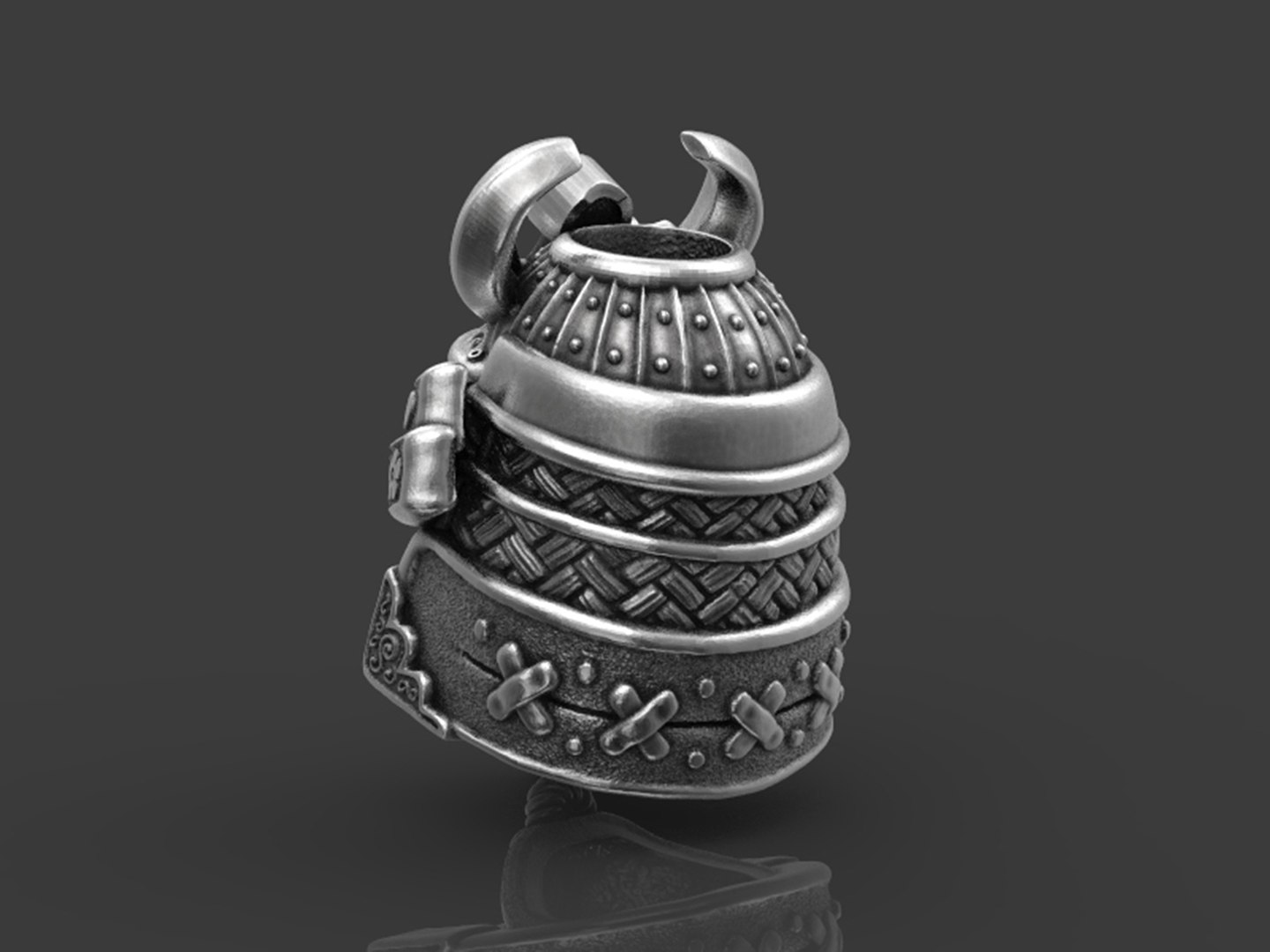 3D Samurai Head Bead model https://p.turbosquid.com/ts-thumb/dO/nWFazK/wp/untitled.6782/jpg/1667371297/1920x1080/fit_q87/636fa9bb20e2e027f43f1e223f4aa6b0163c42ee/untitled.6782.jpg