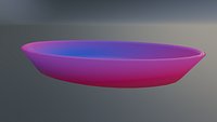 Inner Glow  Low Poly Decorative Bowl