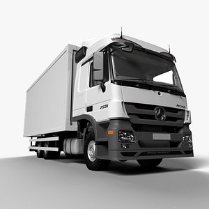 MERCEDES ACTROS MP3 V6 2536 EURO 5 6X2 BOX 3D model