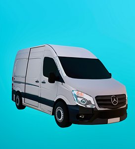 3D MERCEDES-BENZ - SPRINTER 516 baked