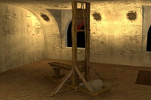 guillotine torture device 3d max