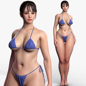3D Perfect Female Curvy Body Basemesh model