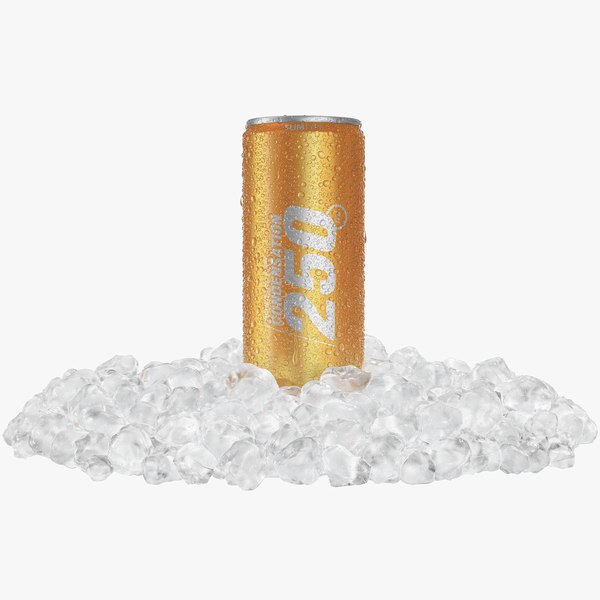 Slim Condensation Can 250ml Small Ice Heap 3D model 3D model