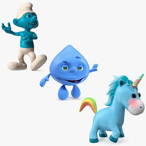 Rigged Cartoon Characters Collection for Cinema 4D