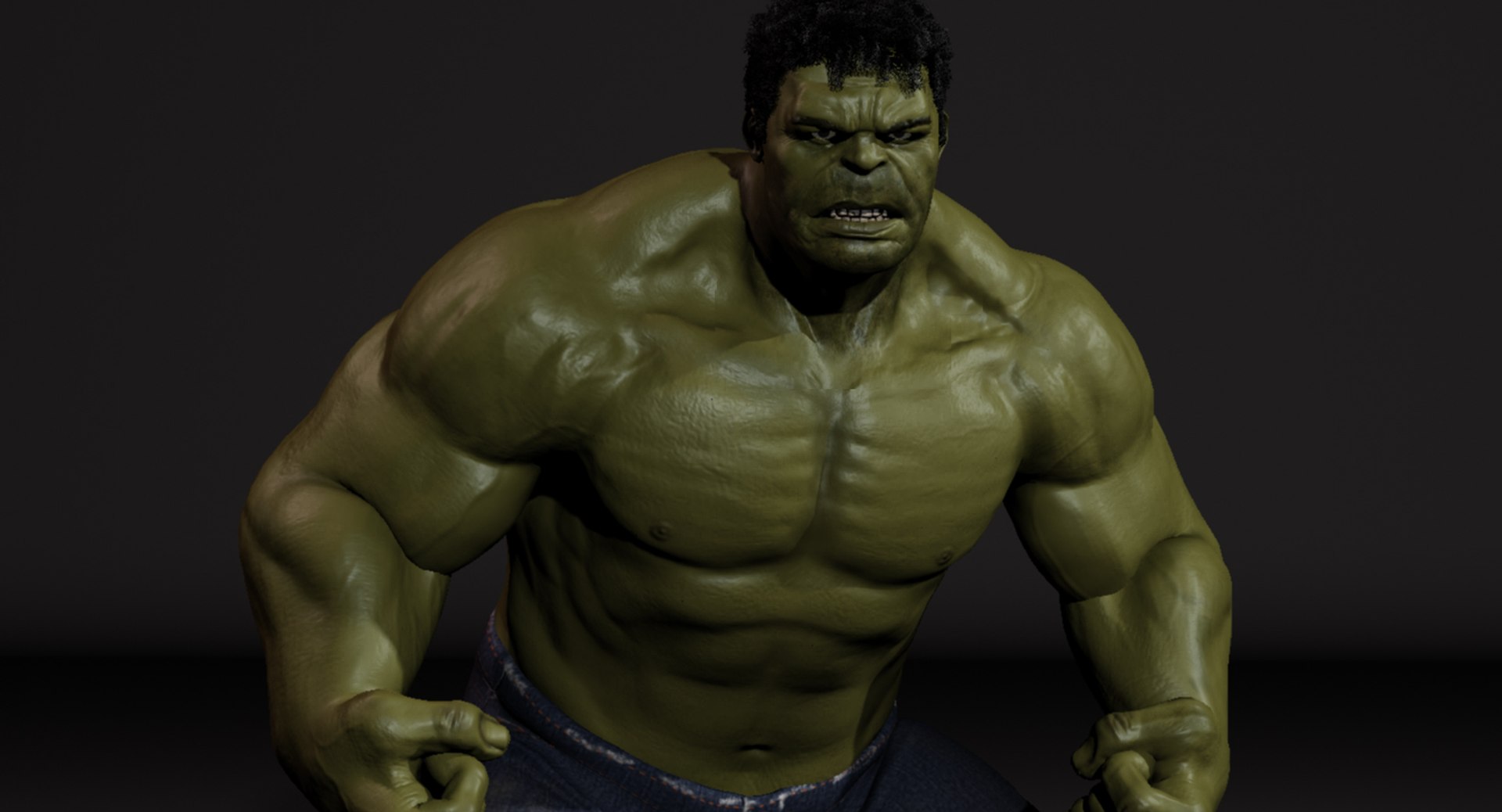 hulk avengers mark 3d obj