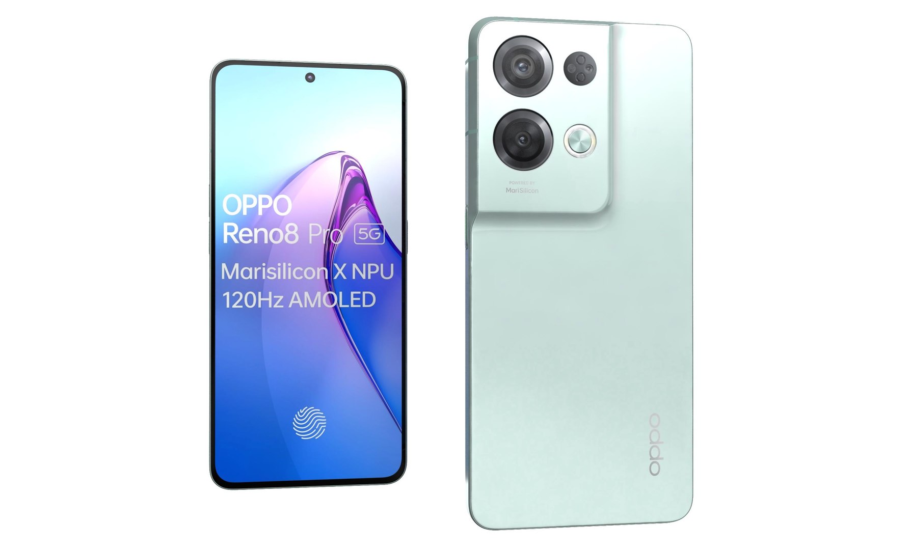 3D Oppo Reno 8 Pro Mint model - TurboSquid 1991896