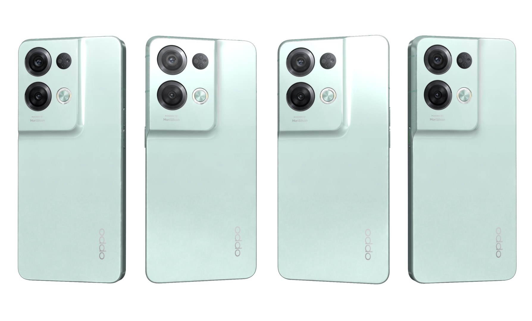 3D Oppo Reno 8 Pro Mint model - TurboSquid 1991896