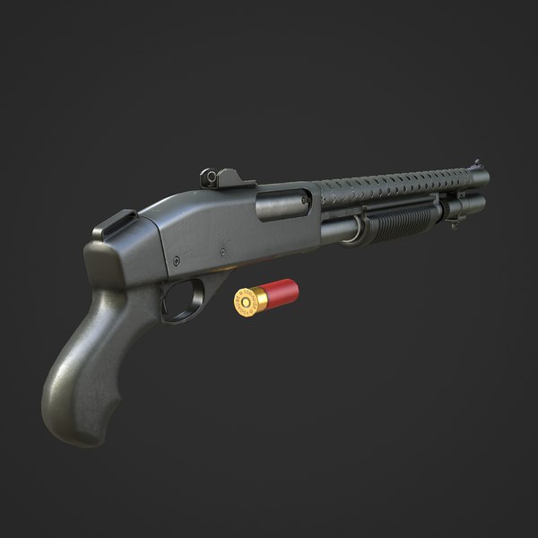 3ds max remington 870 shotgun