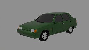 Ukrainian Car ZAZ 1103 Slavuta 1999 Free low-poly