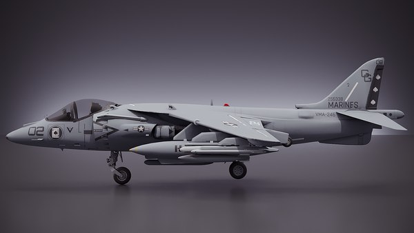 美国海军陆战队AV-8B超级鹞II型战斗机3D模型 - TurboSquid 2531956