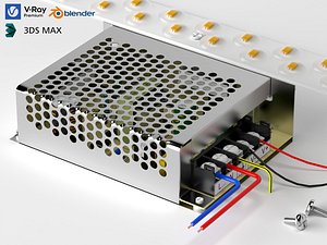 Switching Power Supply 3D Model 3D model