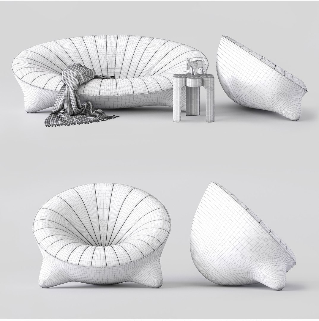 3D Sofa Noun Alexandre Boucher Model TurboSquid 1338273