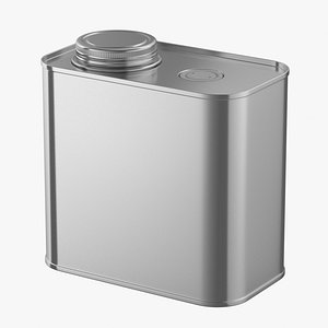 F-Style Coffee Metal Can Mockup 08 3D model