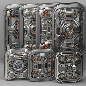 3D Sci-Fi Kitbash Mega Elements 4 - Full Pack
