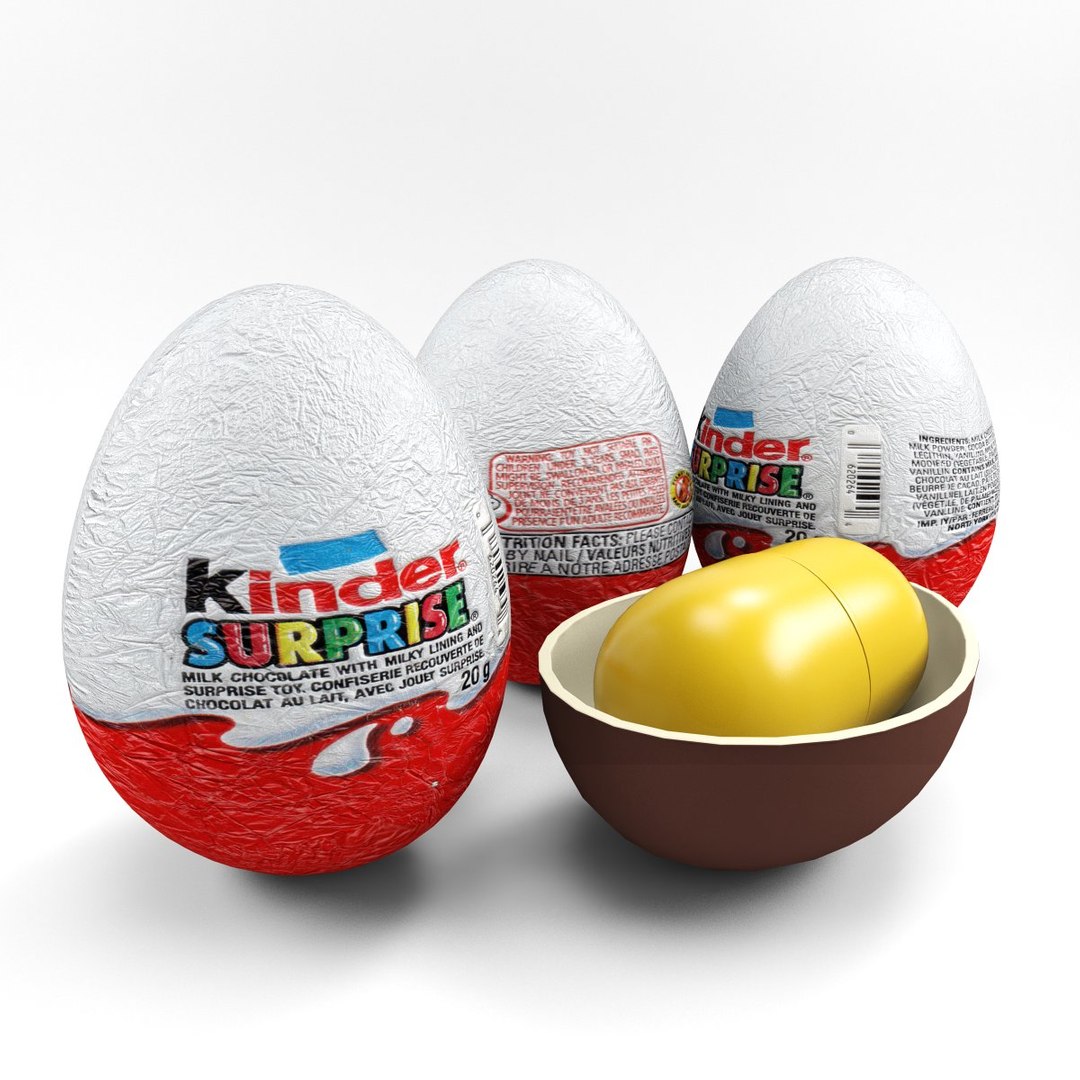 kinder surprise 3d model