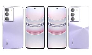 3D Realme Narzo 80 Lite Violet