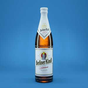 berliner kindl beer bottle 3d model