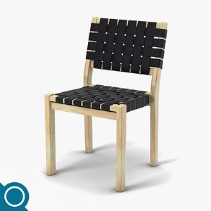 3d model alvar aalto 611 chair designer