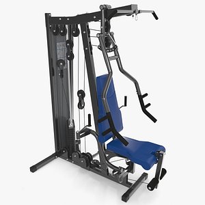 3D multi gym exercise equipment model