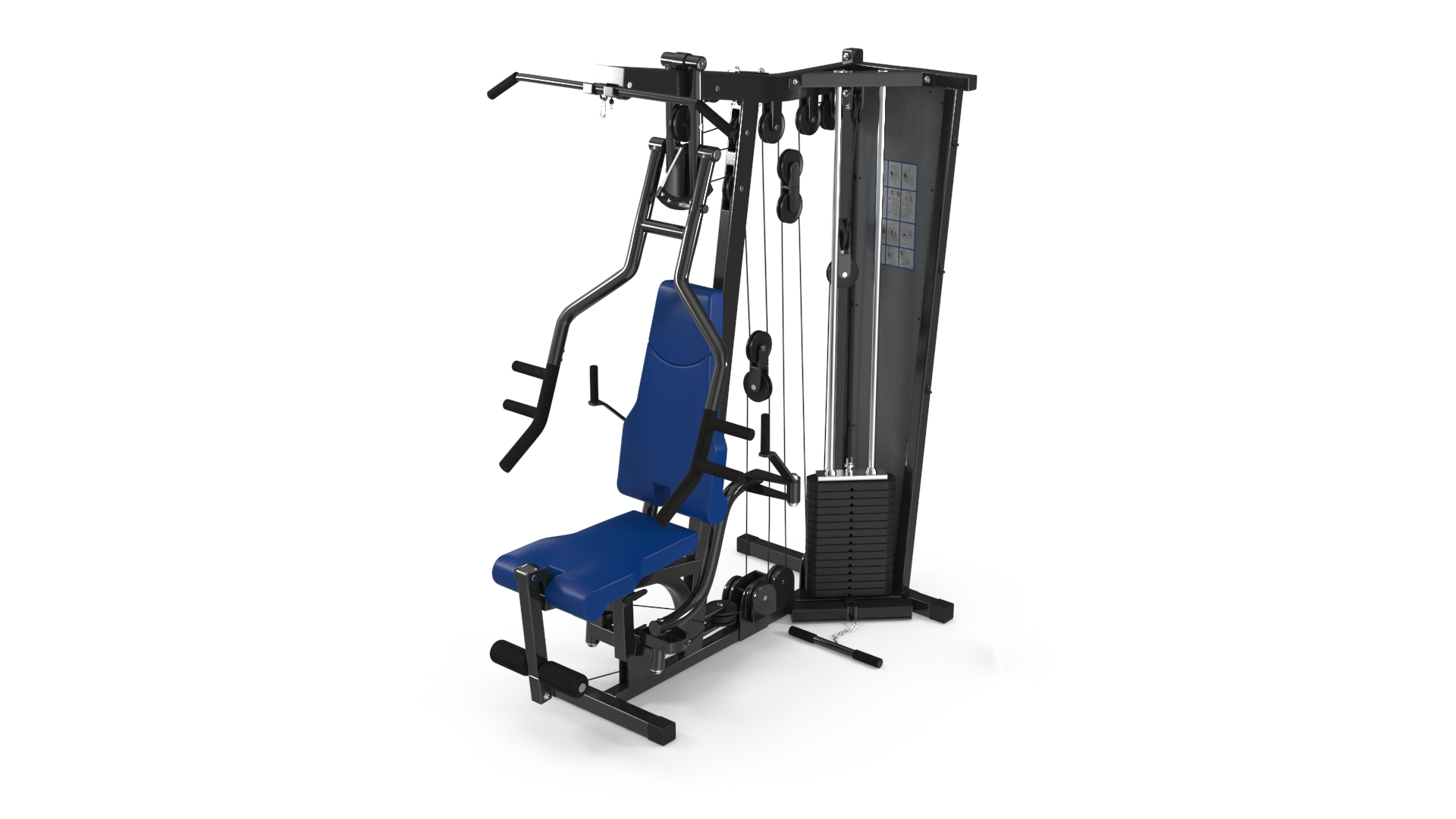3D Multi Gym Exercise Equipment Model TurboSquid 1545706