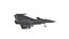 Avión de combate Rafale Jet Modelo 3D de baja poli