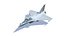 Avión de combate Rafale Jet Modelo 3D de baja poli