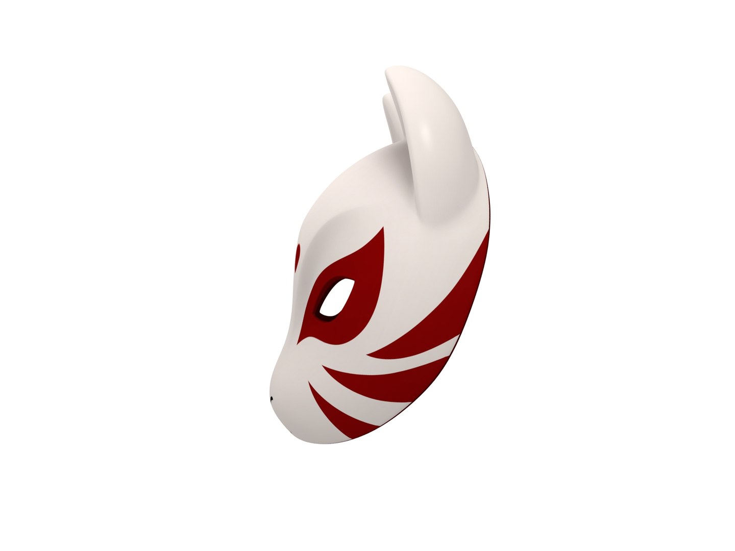 Japanese Fox Mask 3D Model - TurboSquid 1421029