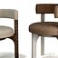 Cadeira de jantar estofada moderna, modelo 3D de cadeira de design exclusivo.
