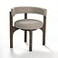 Cadeira de jantar estofada moderna, modelo 3D de cadeira de design exclusivo.