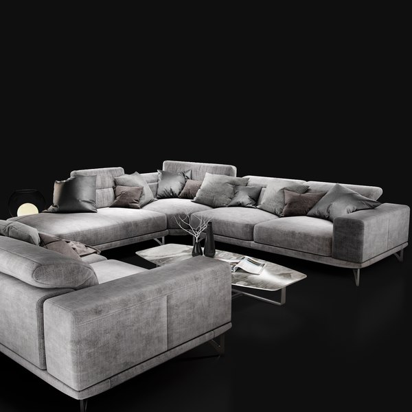 Диван natuzzi italo 2983 grey