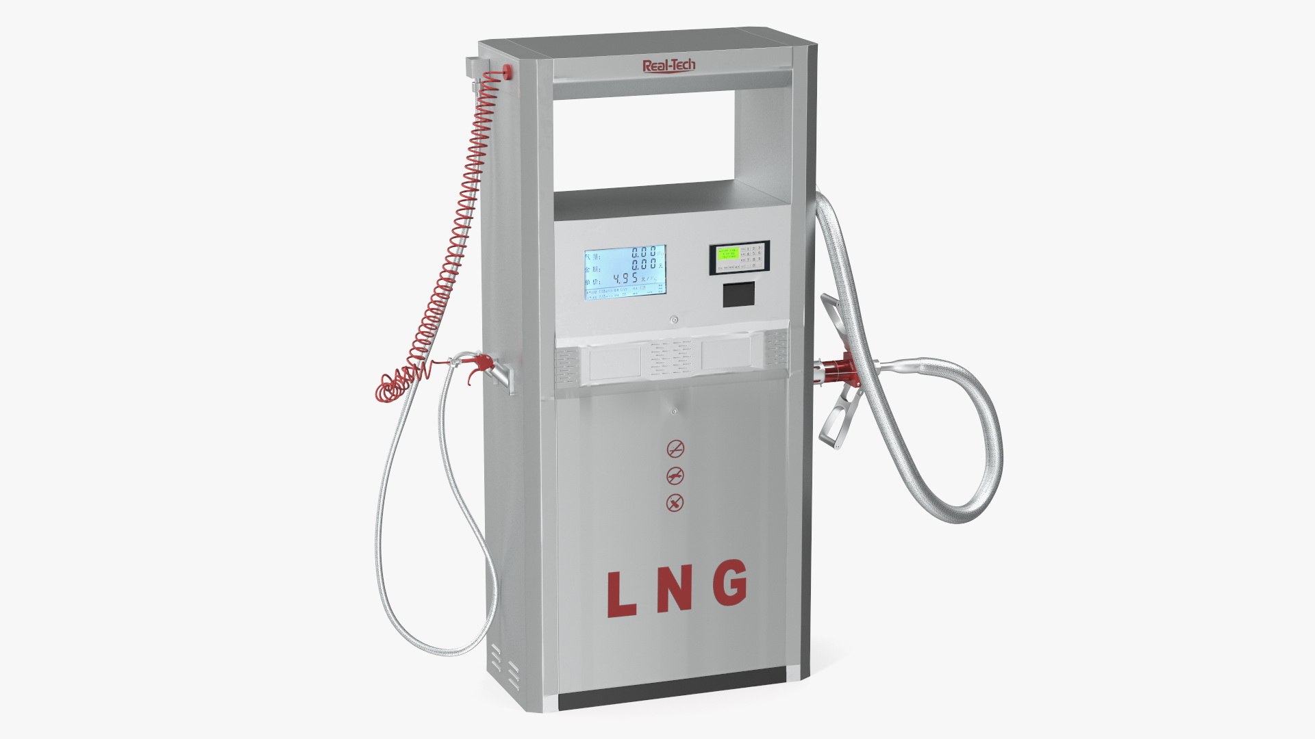 LNG Fuel Dispenser Station 3D model preview
