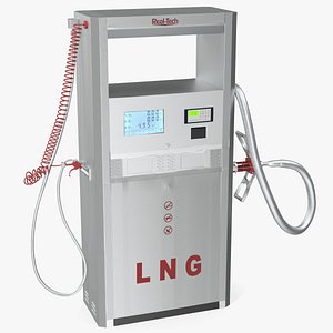 LNG Fuel Dispenser Station 3D