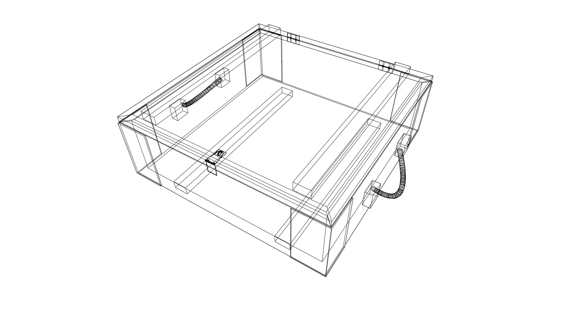 Military wooden chest package 3D model - TurboSquid 1730374