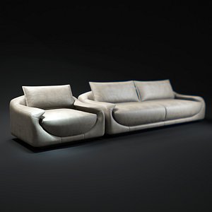 3d model martini-armchair-sofa