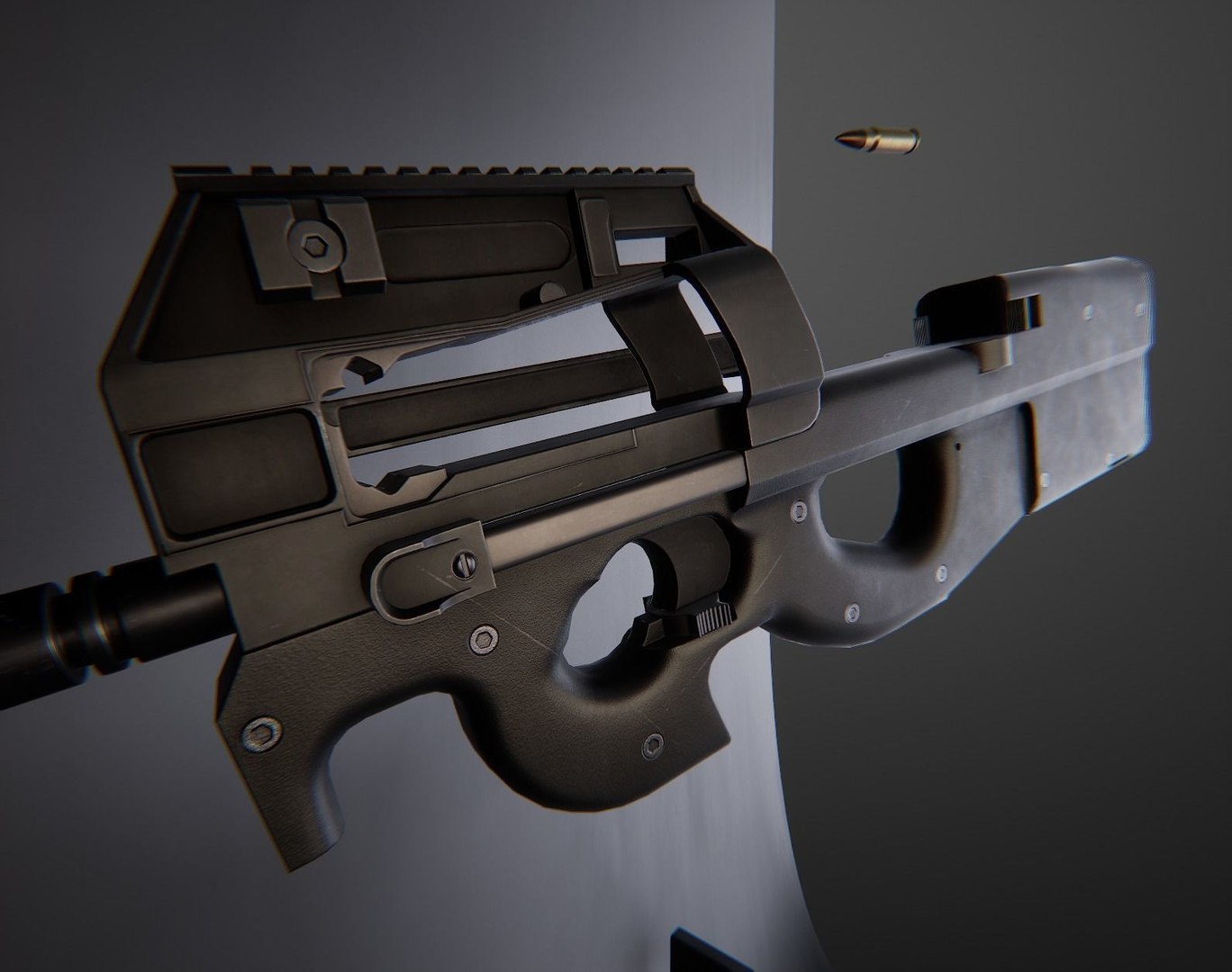 3D Model P90 AAA Game Ready PBR Low-poly 3D Model - TurboSquid 2008301