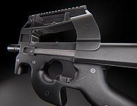P90 AAA Game Ready PBR Low-poly 3D model