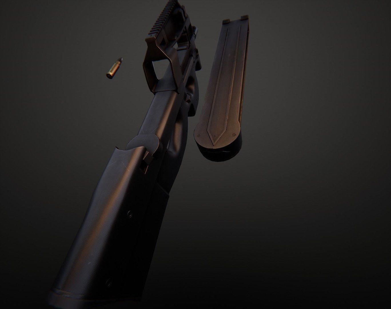 3D Model P90 AAA Game Ready PBR Low-poly 3D Model - TurboSquid 2008301